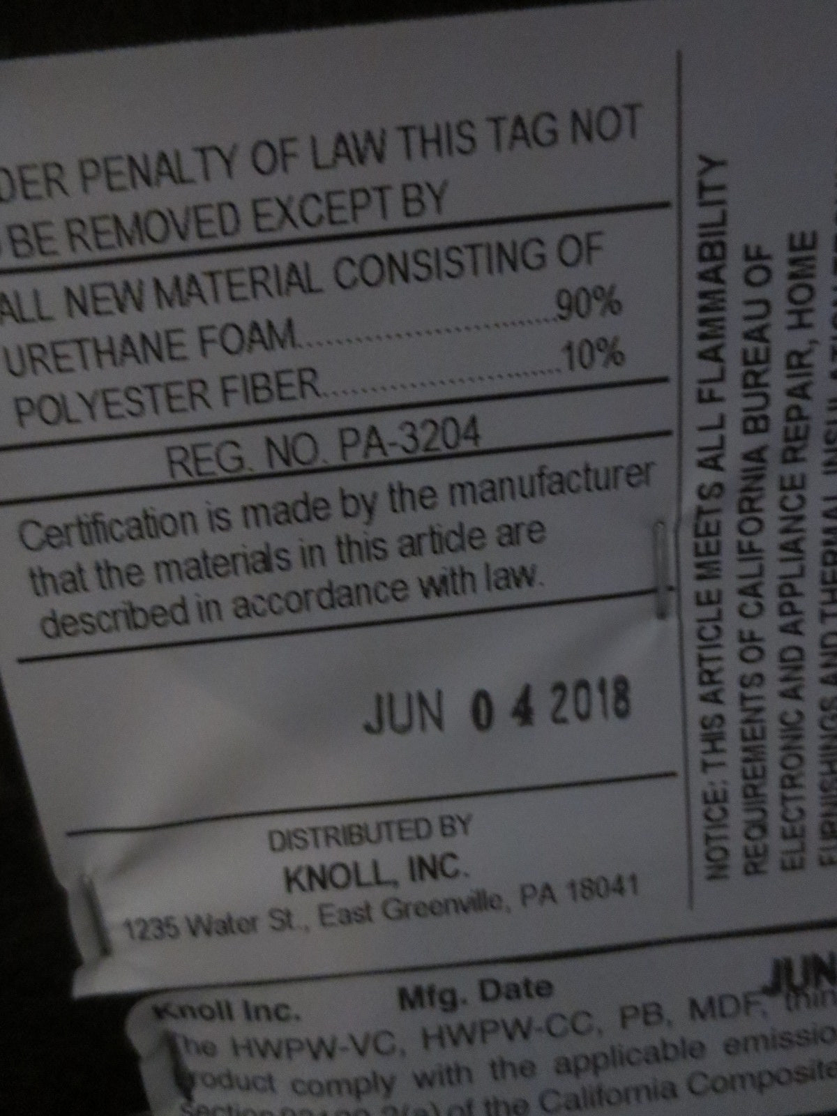 Knoll Rockwell Unscripted Club Chair in Blue Fabric