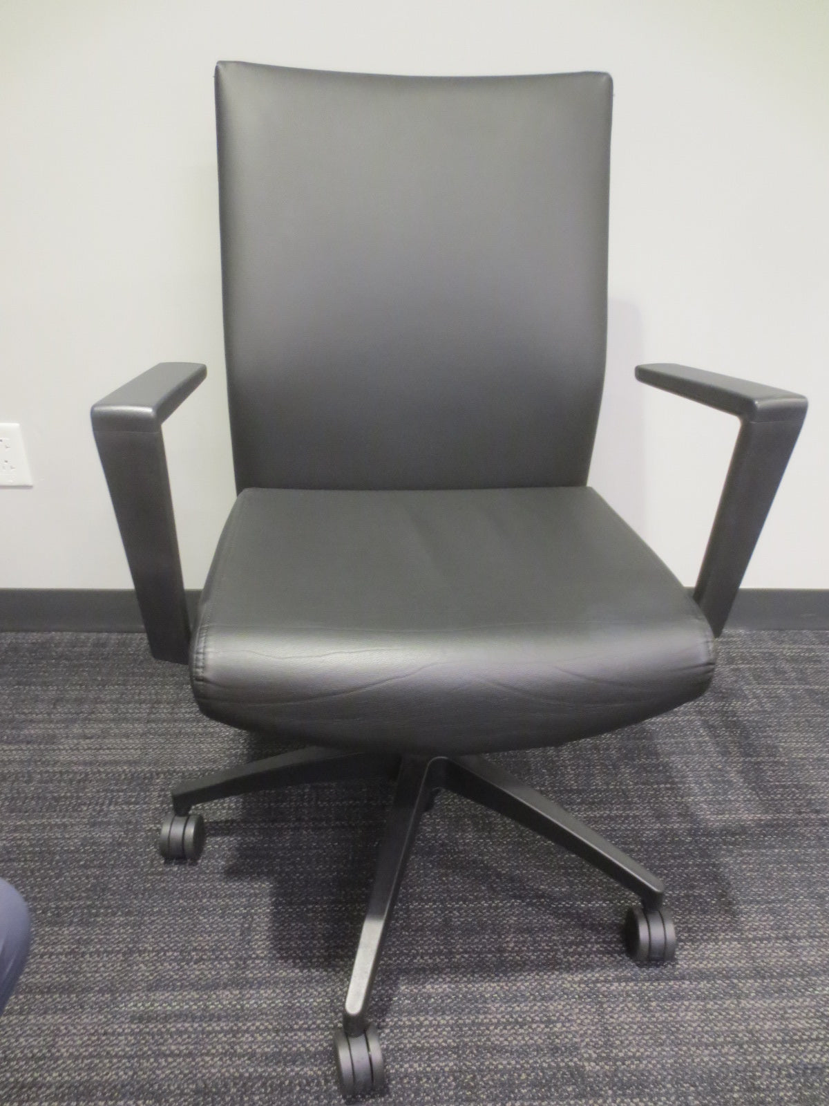 SitOnIt Sona Conference Chair in Black Eco-Leather