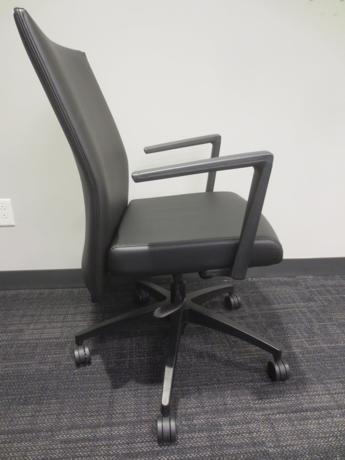 SitOnIt Sona Conference Chair in Black Eco-Leather