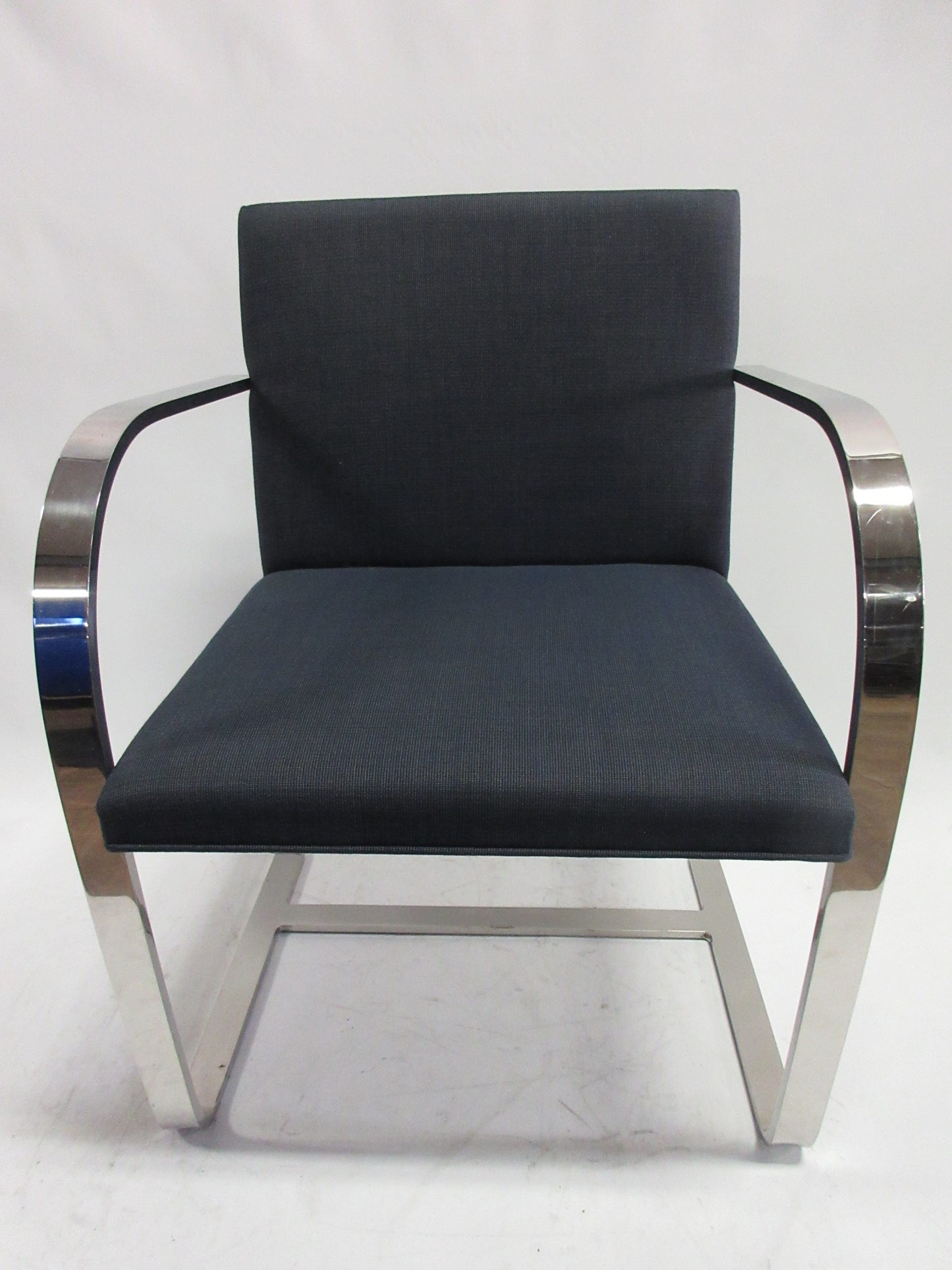 Knoll BRNO Chairs in Blue Fabric - A Pair (Vintage)