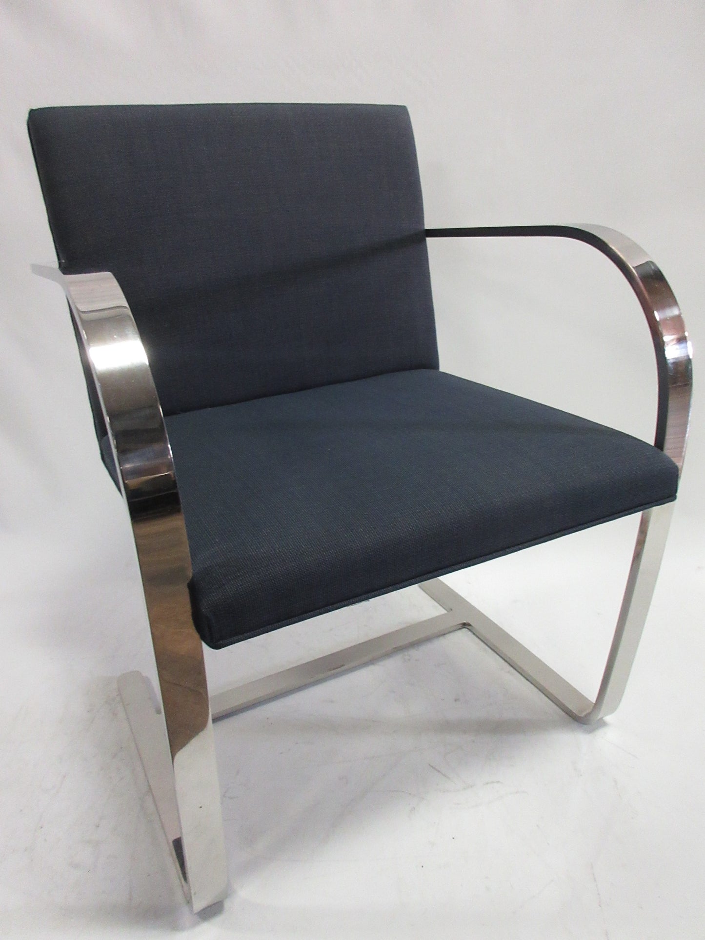 Knoll BRNO Chairs in Blue Fabric - A Pair (Vintage)