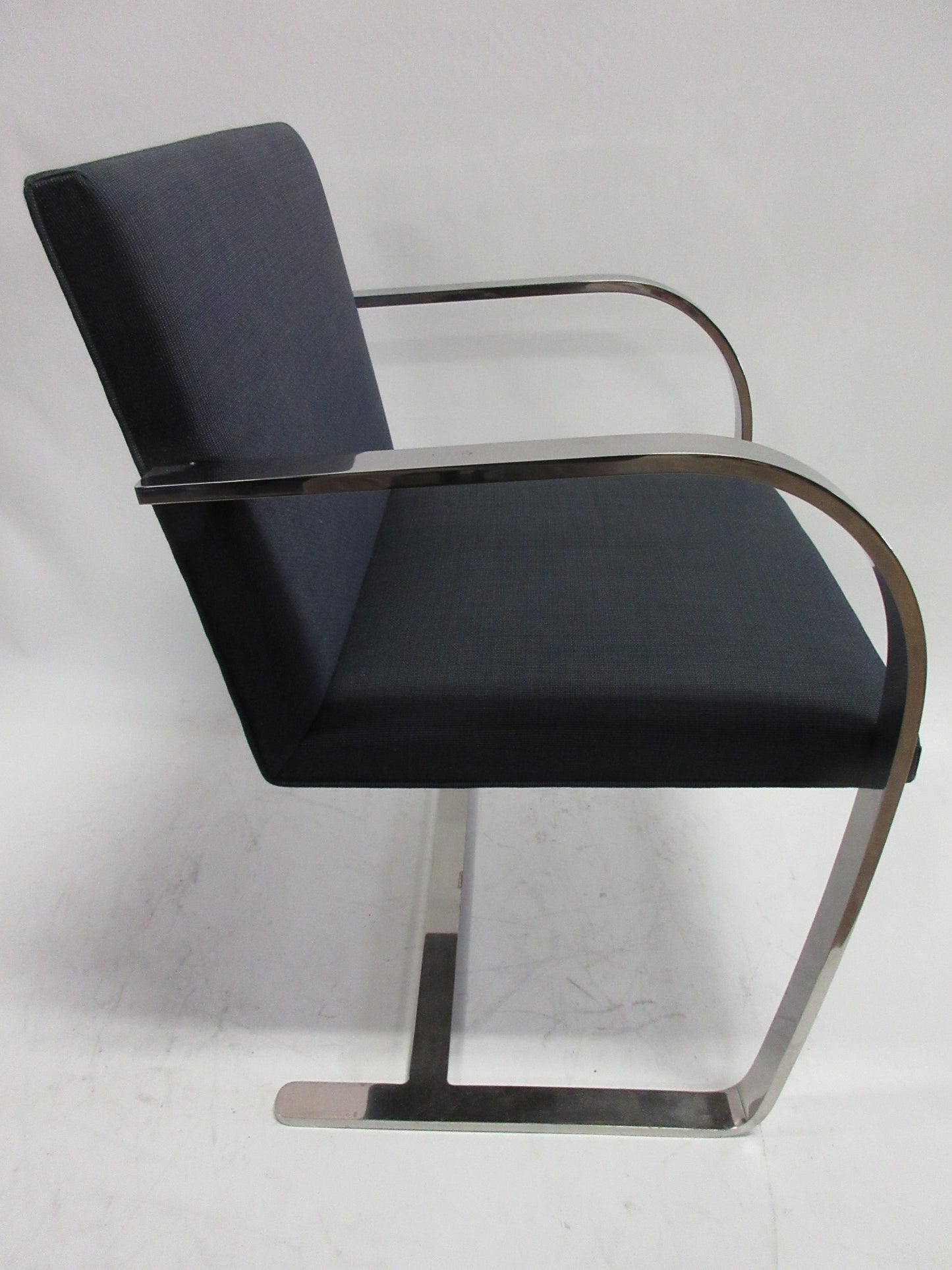 Knoll BRNO Chairs in Blue Fabric - A Pair (Vintage)