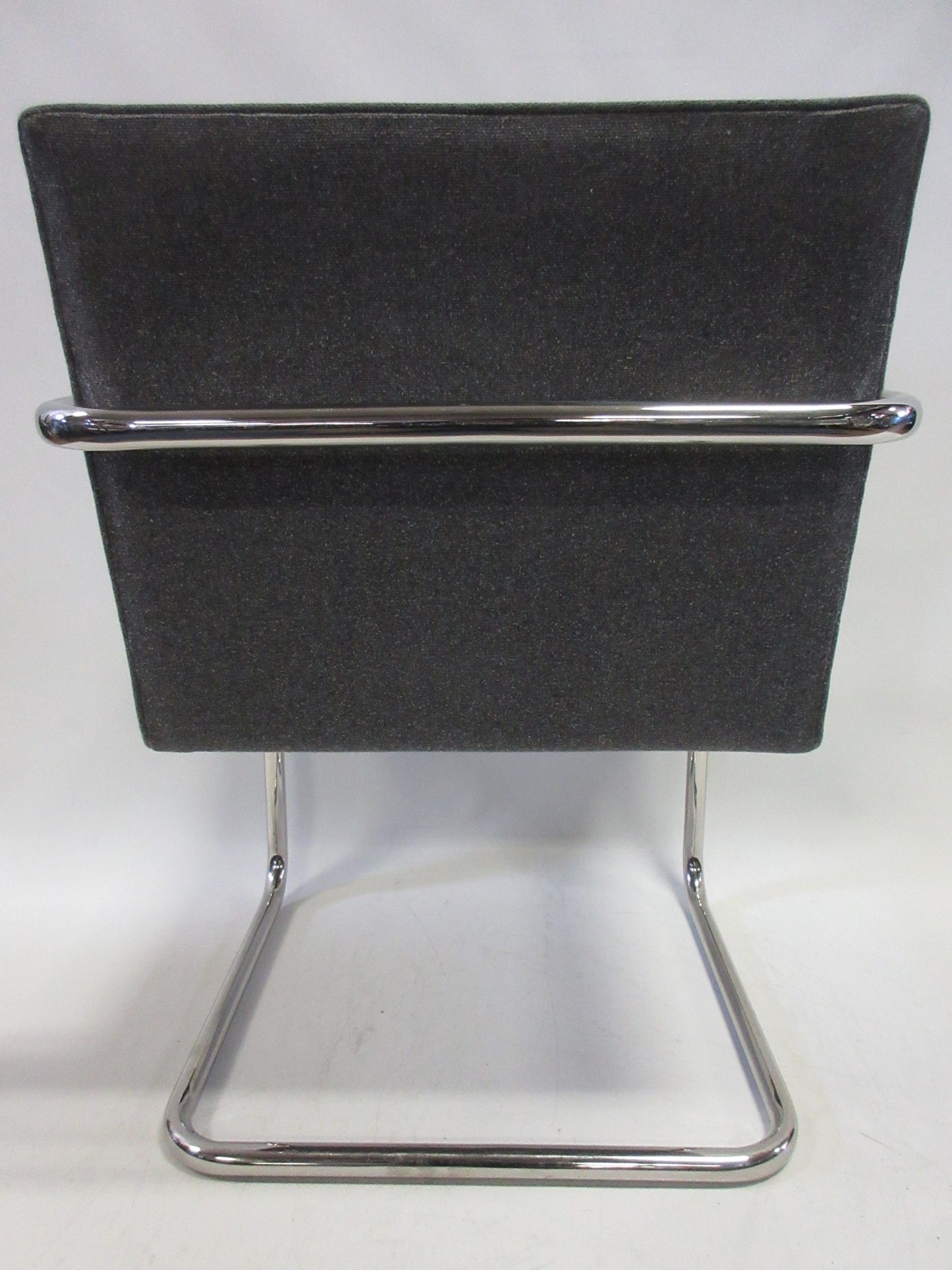Knoll BRNO Chairs in Dark Grey Fabric - A Pair (Vintage)