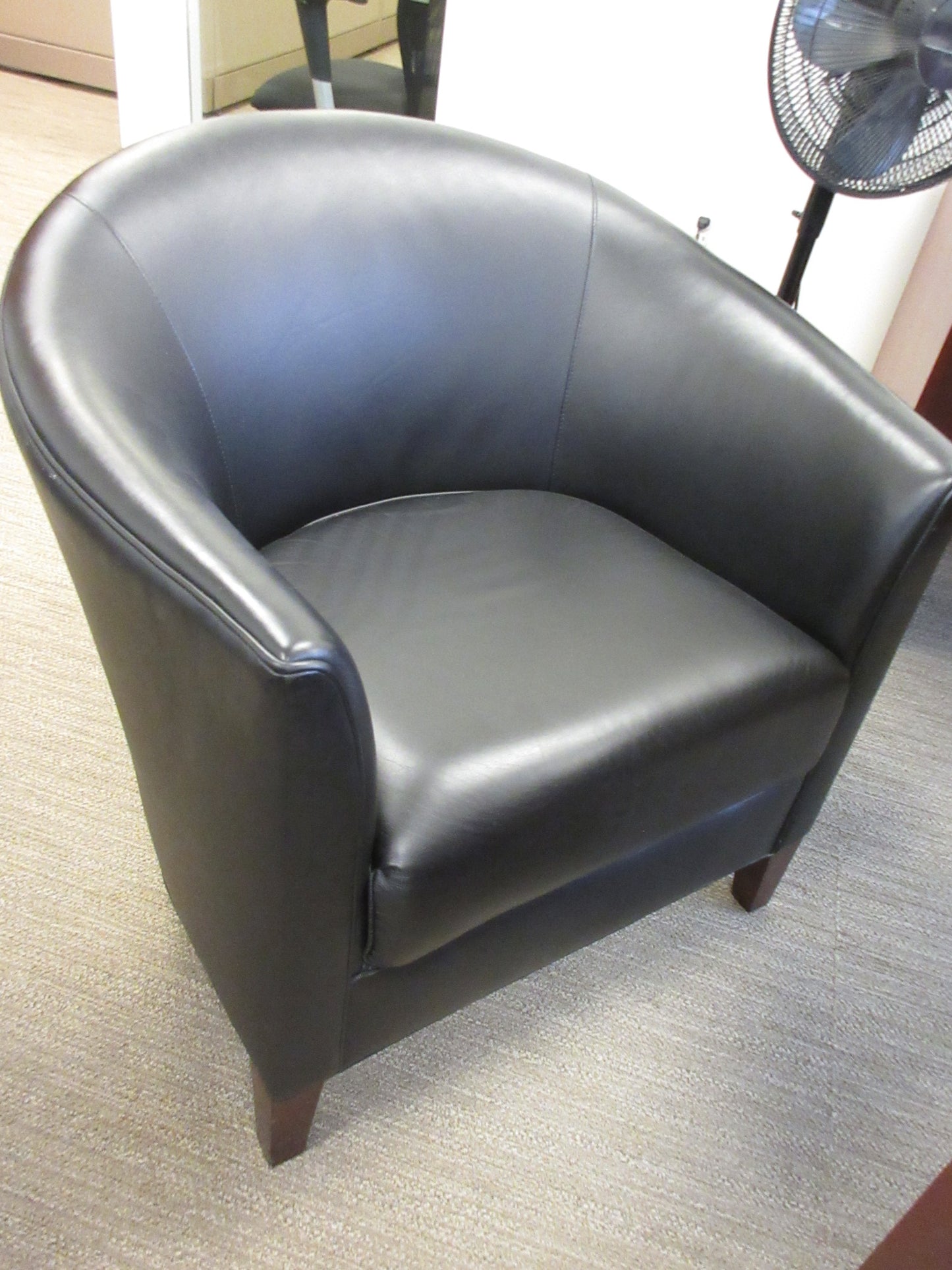 Brayton International Club Chairs in Black - A Pair