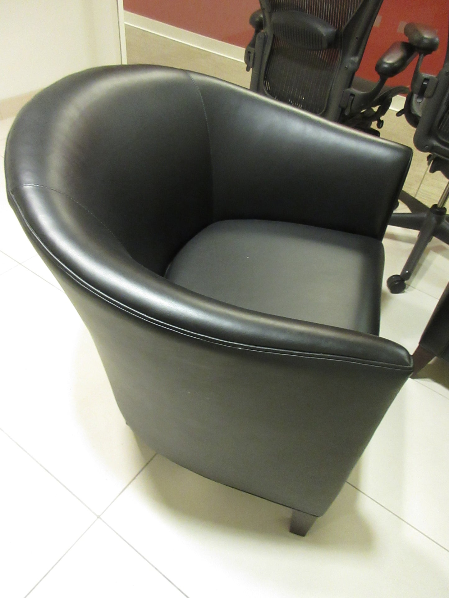 Brayton International Club Chairs in Black - A Pair