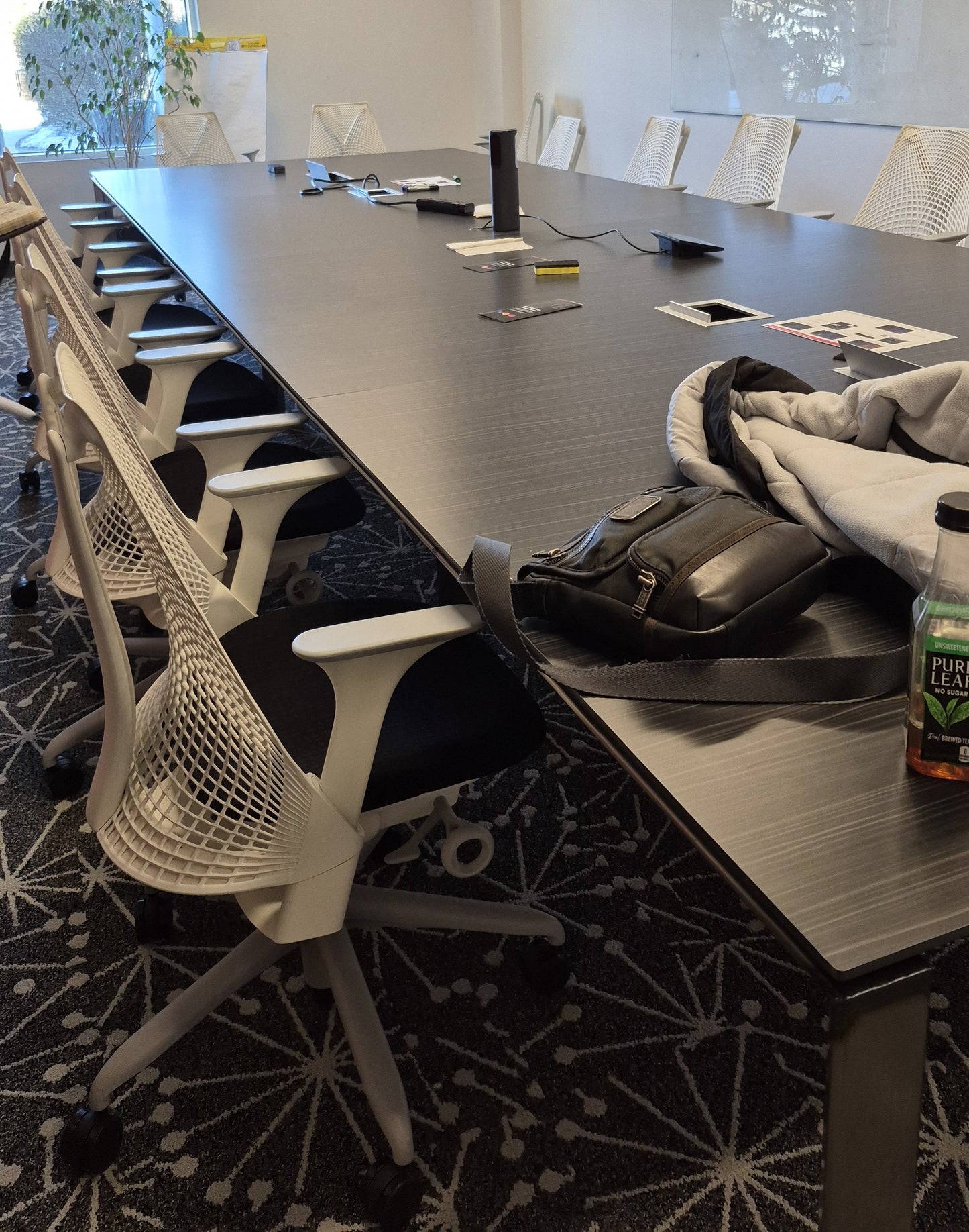 Watson Miro 18-ft Conference Table with Electric Modules