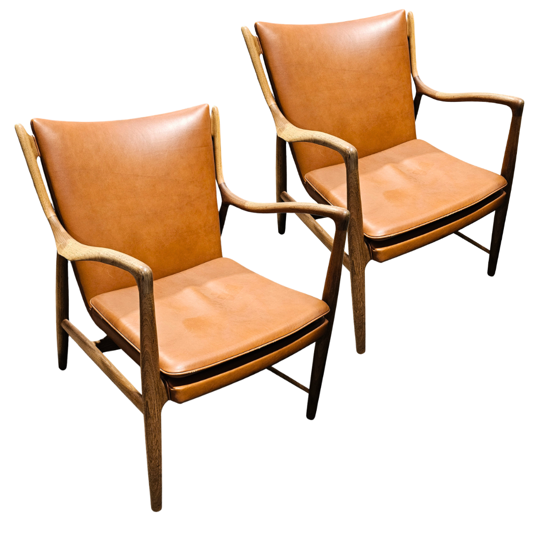 Finn Juhl 45 Lounge Chair - A Pair