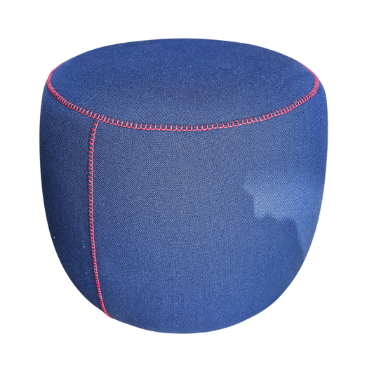 Bernhardt Design Apel Ottoman in Blue Fabric (New in Box)
