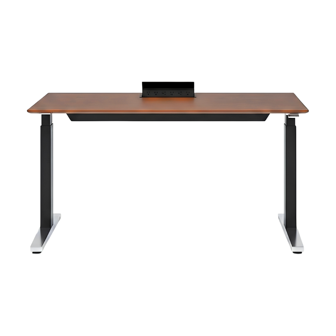 Herman Miller Renew 59x29-in Sit-To-Stand Desk with Electric Outlet in Walnut