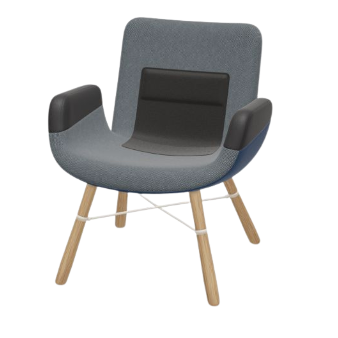 Vitra East River Lounge Chair in Blue