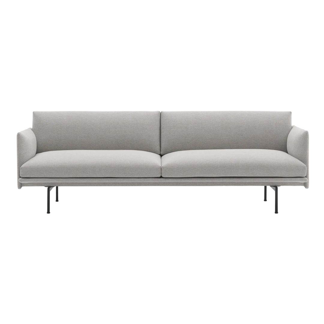 Muuto Outline 3-Seat Sofa in Light Grey