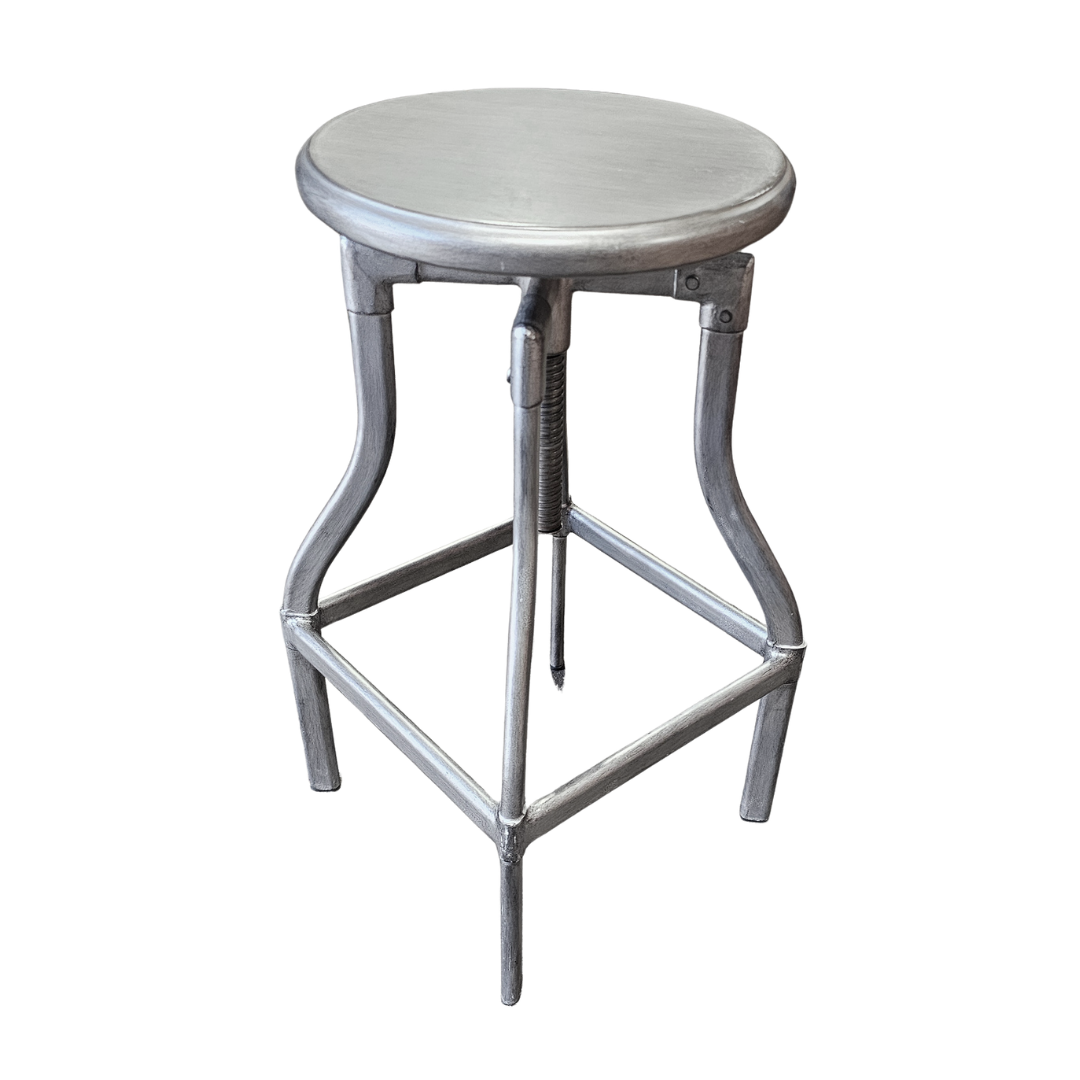 Crate & Barrel Turner Adjustable Metal Stool