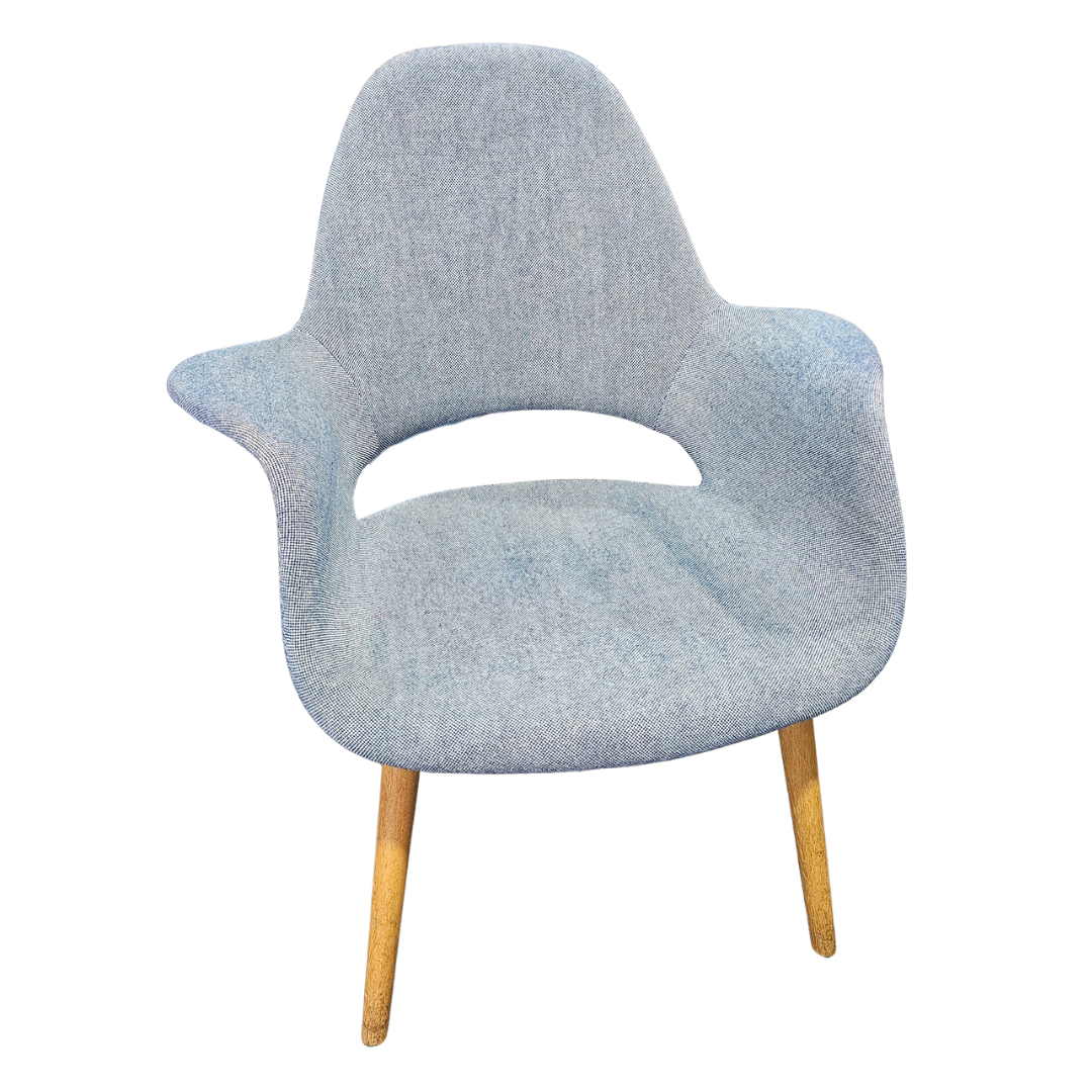 Vitra Organic Lounge Chair in Blue (Noticeable Wear)