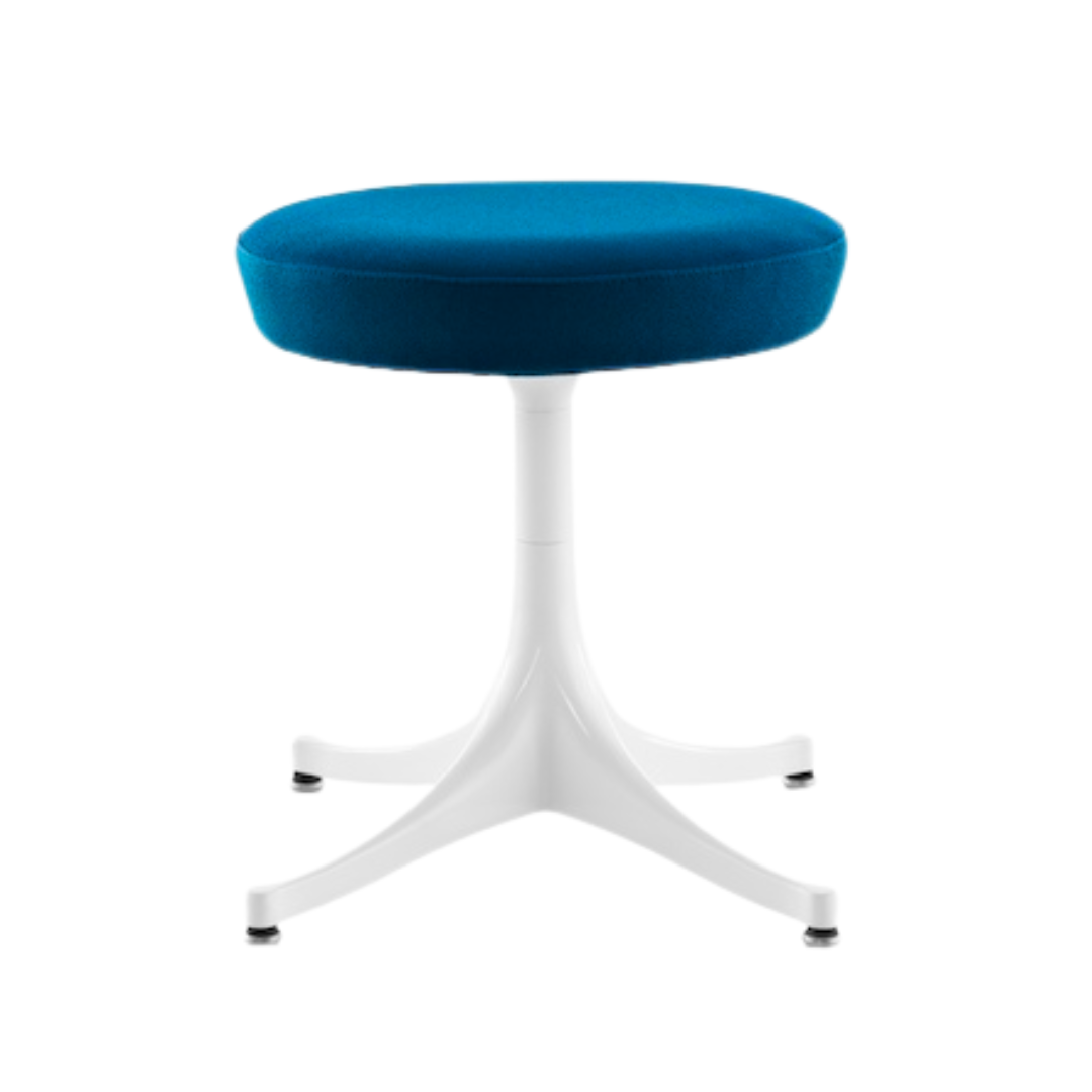 Herman Miller Nelson Pedestal Stool in Blue