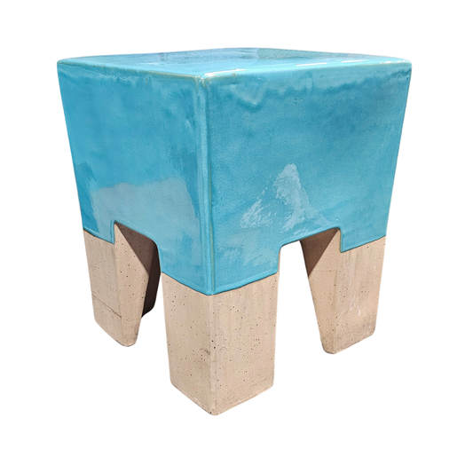 Anthropologie Glaze-Dipped Side Table