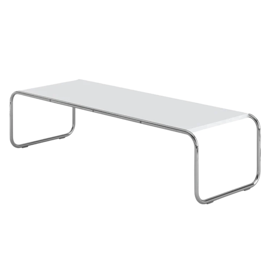 Knoll Marcel Breuer Laccio Large Side Table in White