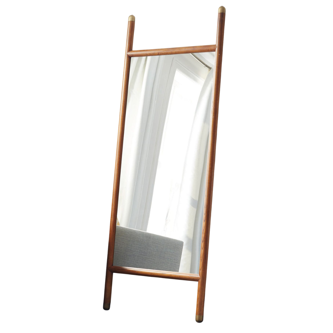 West Elm Mid-Centrury Wood Dowel Floor Mirror