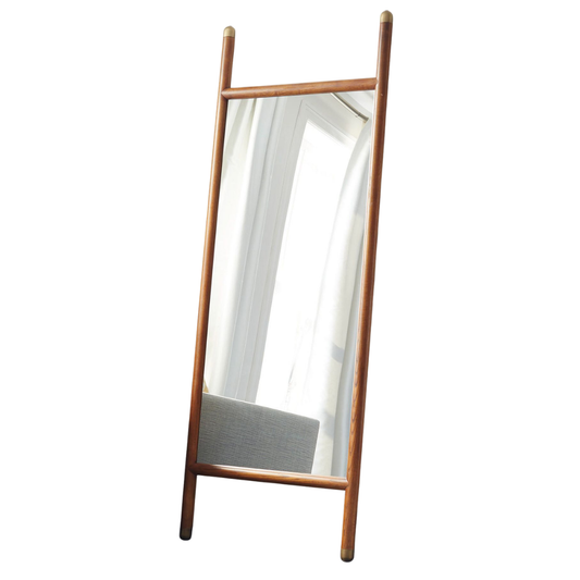 West Elm Mid-Centrury Wood Dowel Floor Mirror