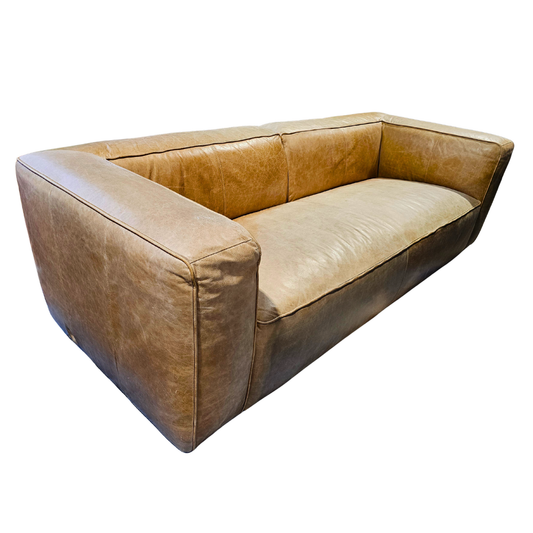CB2 Lenyx XL 8.6-ft Leather Sofa