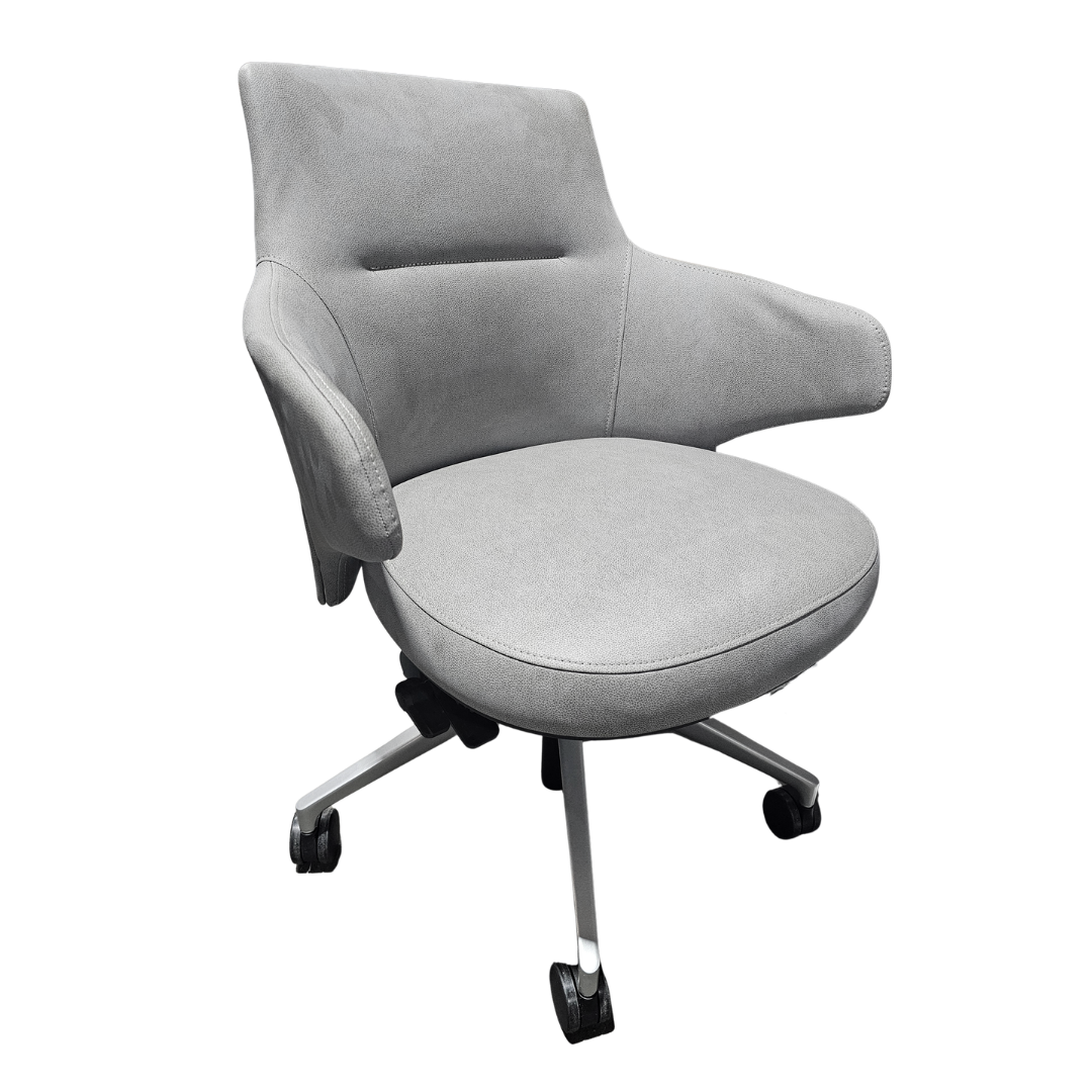 Coalesse Massaud Executive Office Chair in Grey Eco-Leather