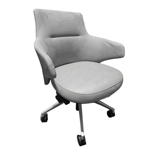 Coalesse Massaud Executive Office Chair in Grey Eco-Leather