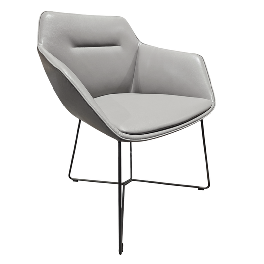 Davis Sachet Guest Chair in Light Grey
