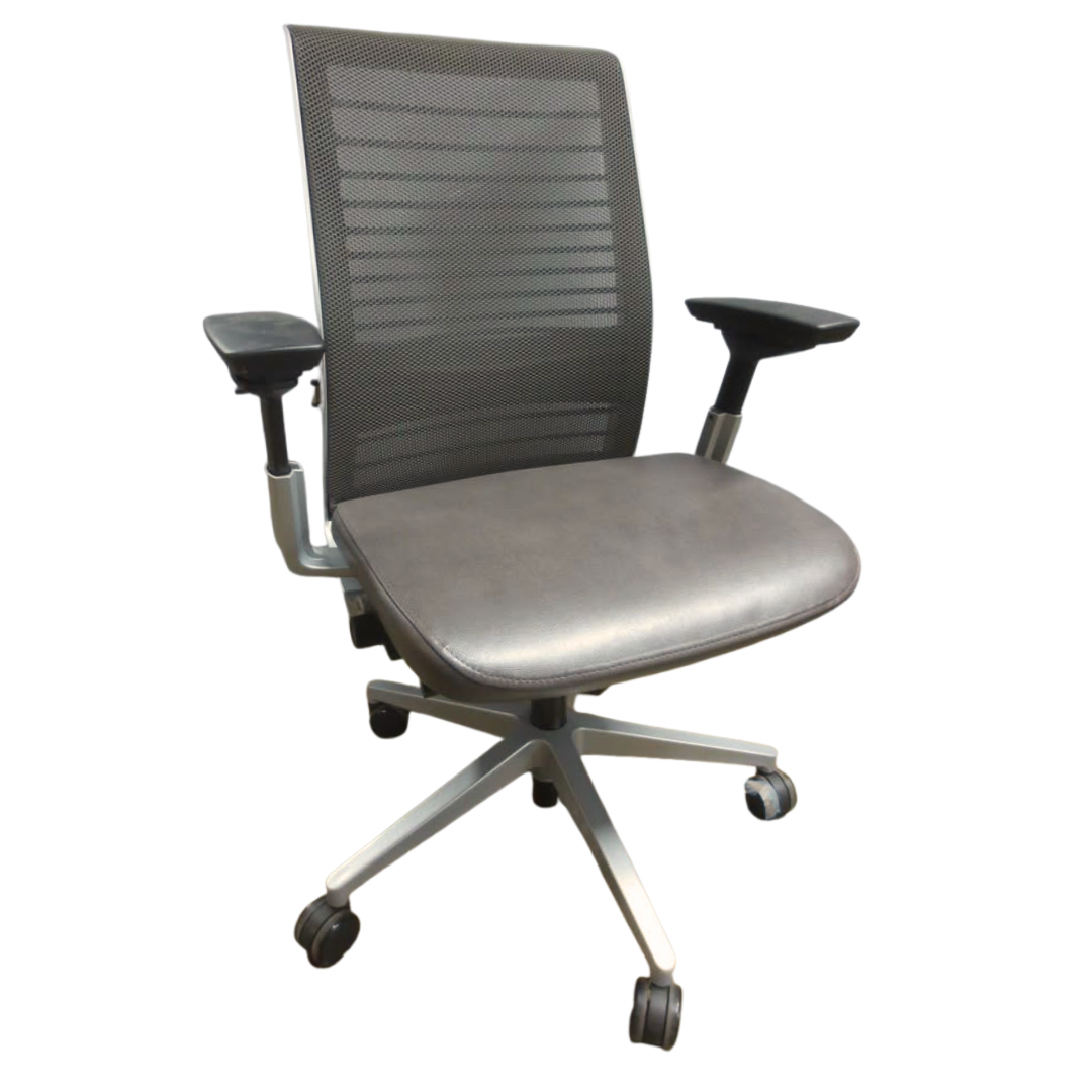 Steelcase Think V2 Task Chair in Brown Eco-Leather