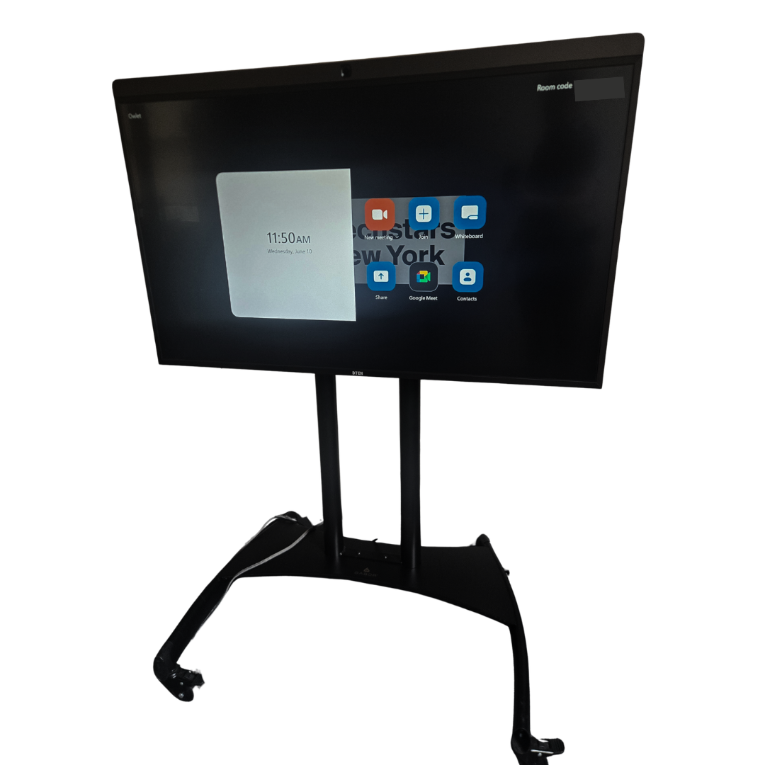 DTEN D7 55-in Zoom Rooms Collaboration Display, Model DB50455, with Mobile Stand