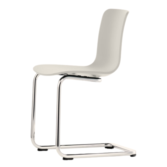 Vitra HAL Dining Chair with Cantilever Base in White