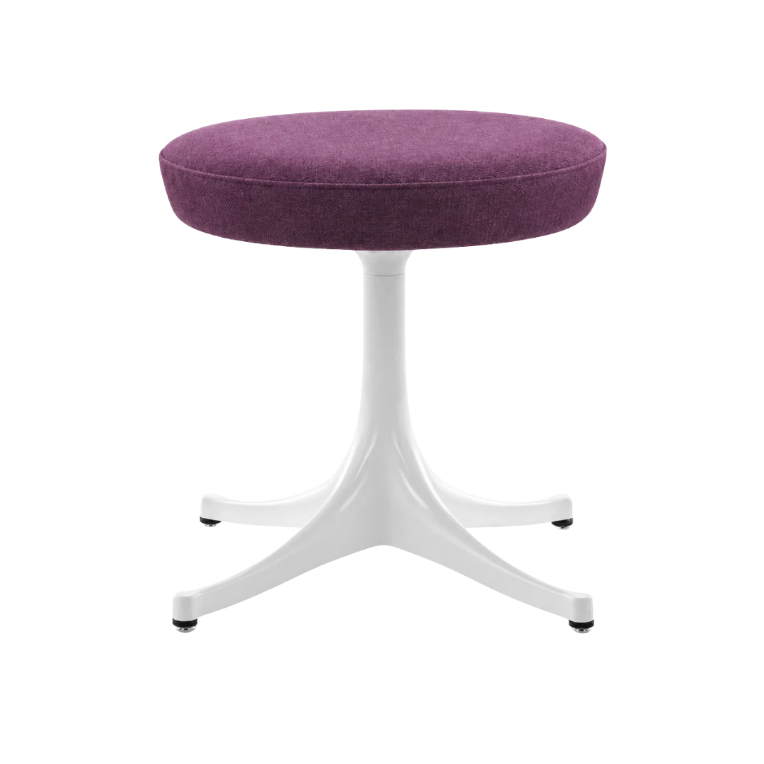 Herman Miller Nelson Pedestal Stool in Plum Purple