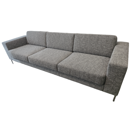 Bernhardt Design Harmony 98-in Sofa in Grey Fabric