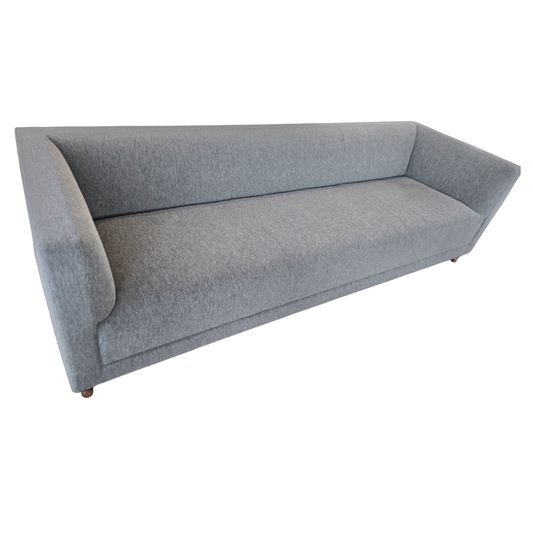 Bernhardt Design Mills 92-in Sofa in Grey Velour