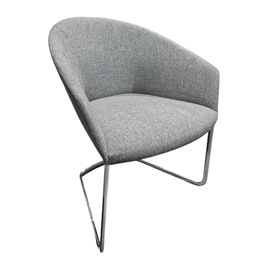 Andreu World Brandy (SO2995) Lounge Chair in Grey Fabric