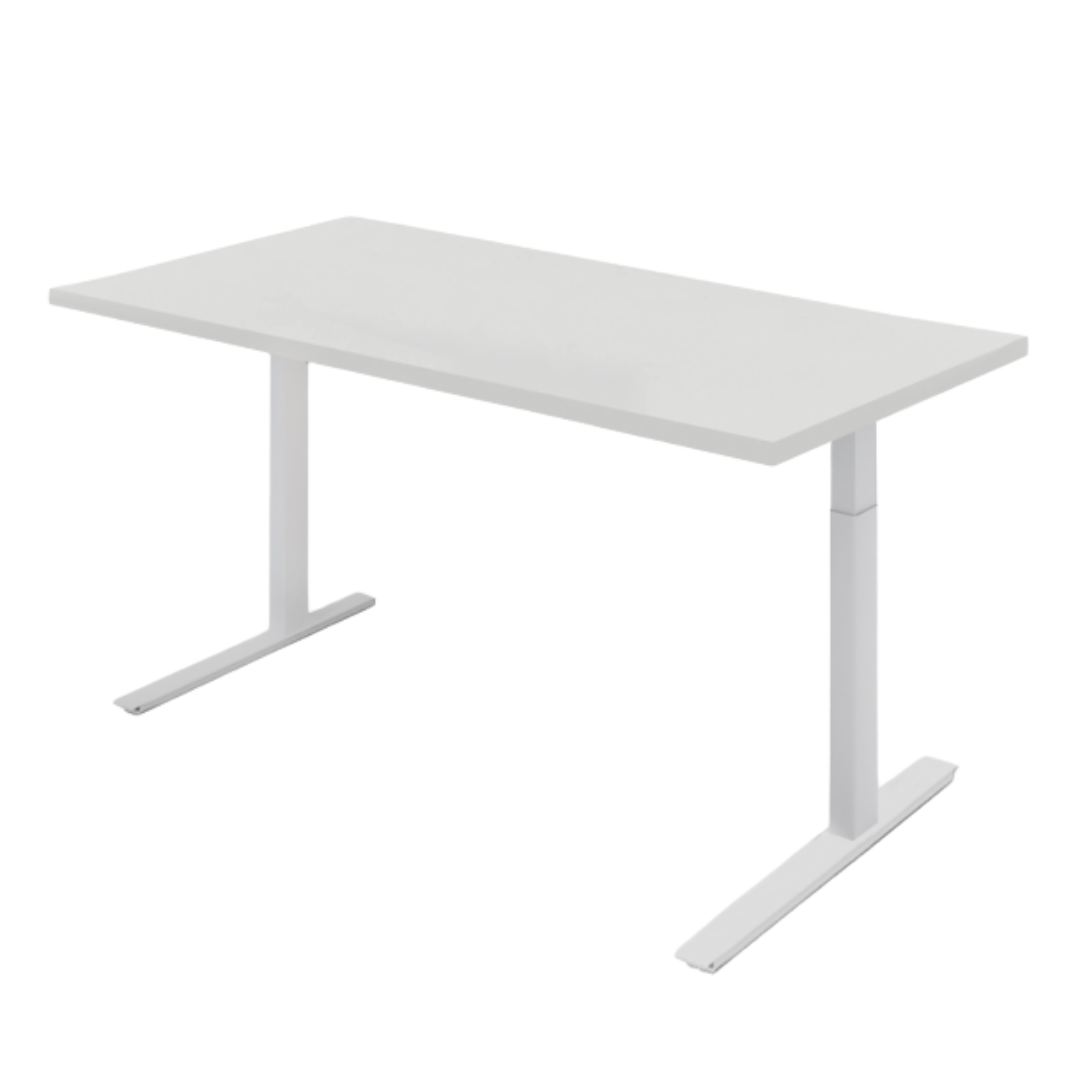 Knoll Electric Height-Adjustable 64-in Desk in White