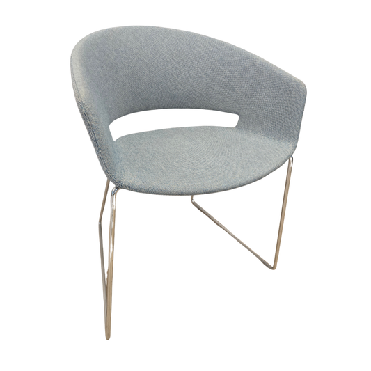 Andreu World Ronda Guest Chair in Blue