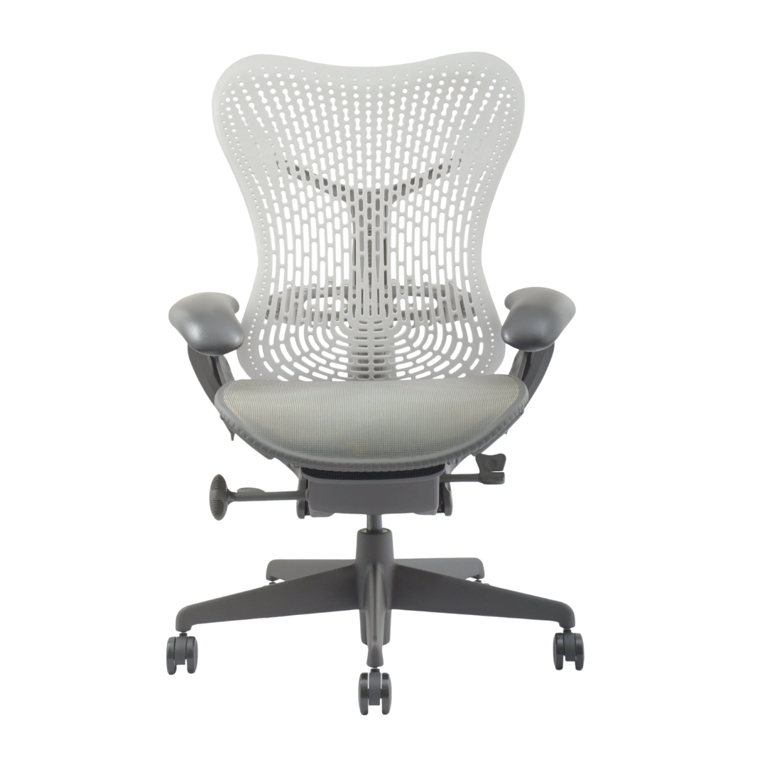 Herman Miller Mirra 2 Task Chair with White Back and Black Base