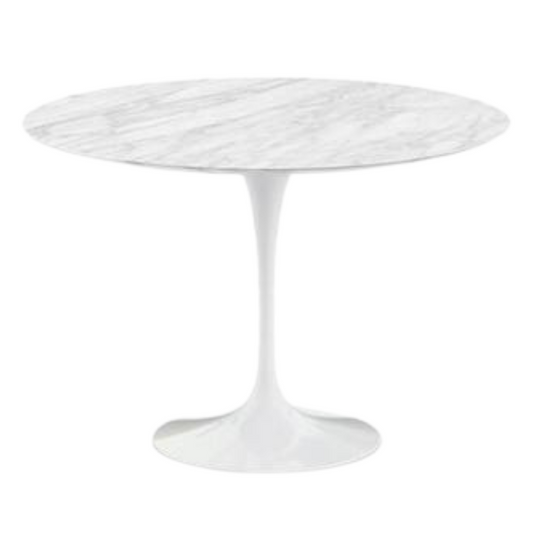 Knoll Saarinen Round Marble Dining Table, 42-in (New) - Bygone Icons