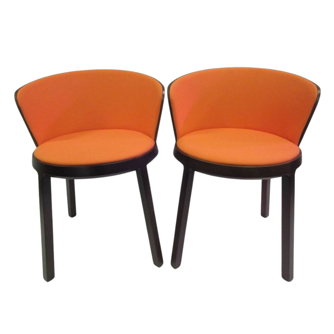 Silla Aro Chairs by Capdell in Orange - A Pair (New) - Bygone Icons