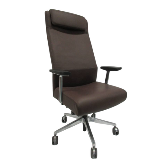 Steelcase Siento Executive Highback Leather Chair - Bygone Icons