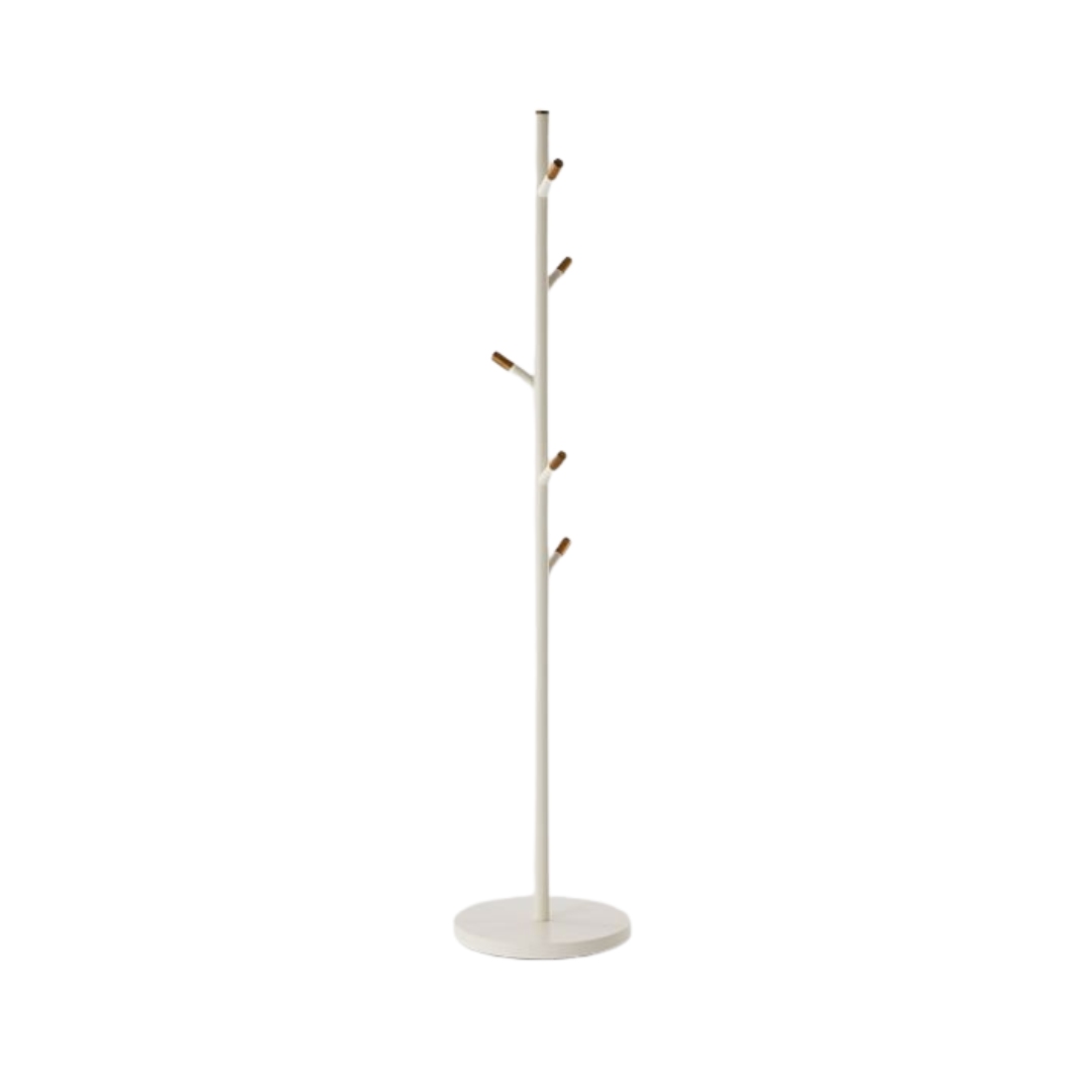 West Elm Midcentury Coat Rack in White - Bygone Icons