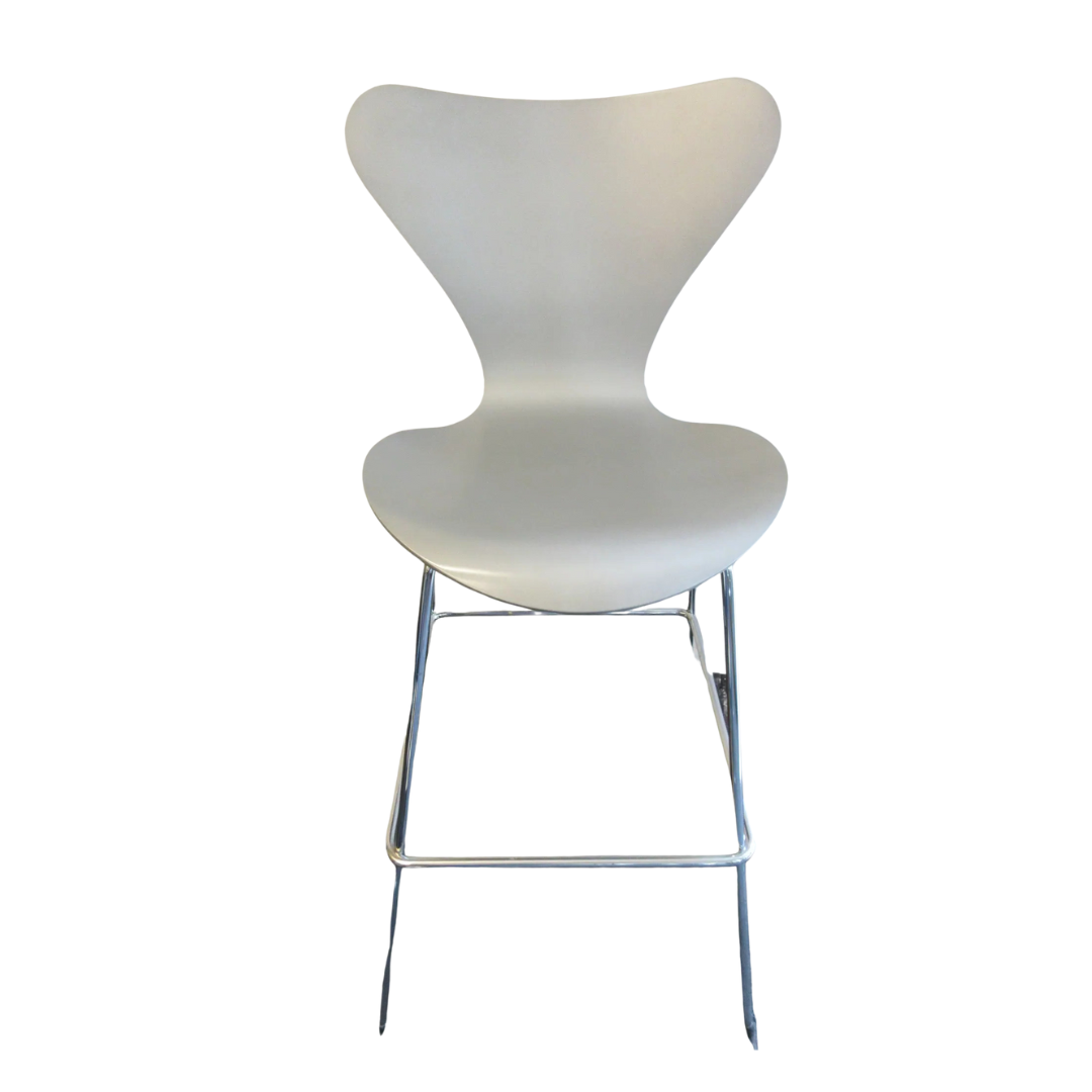 Fritz Hansen Series 7 Bar Stool in Grey (Original) - Bygone Icons