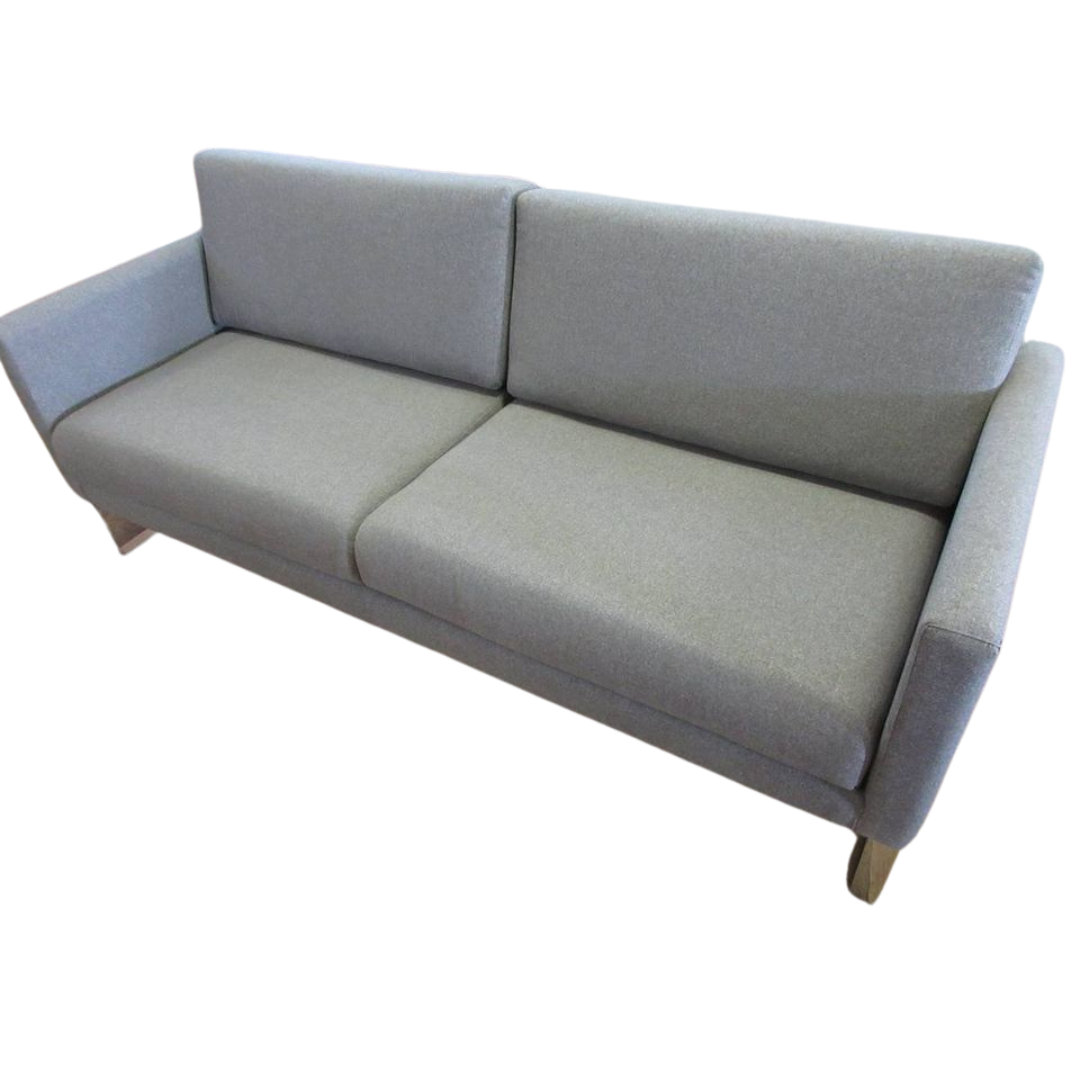 OFS Cubic Sofa in Grey Fabric (New) - Bygone Icons