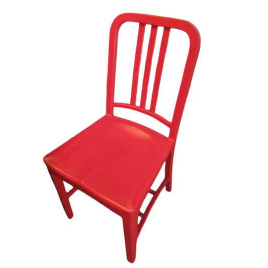 Emeco 111 Navy Chair in Red (Original) - Bygone Icons