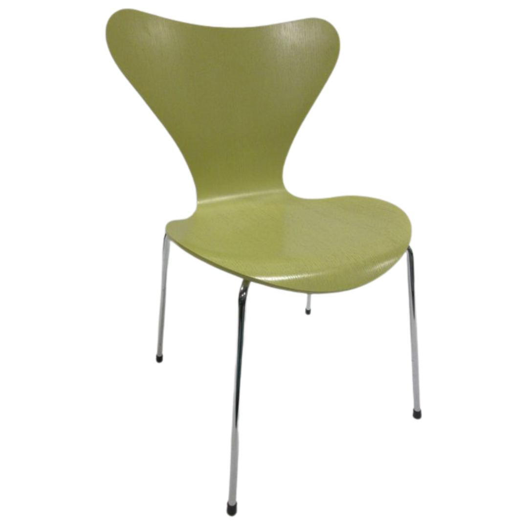 Fritz Hansen Series 7 Chair in Lime Green (Original) - Bygone Icons