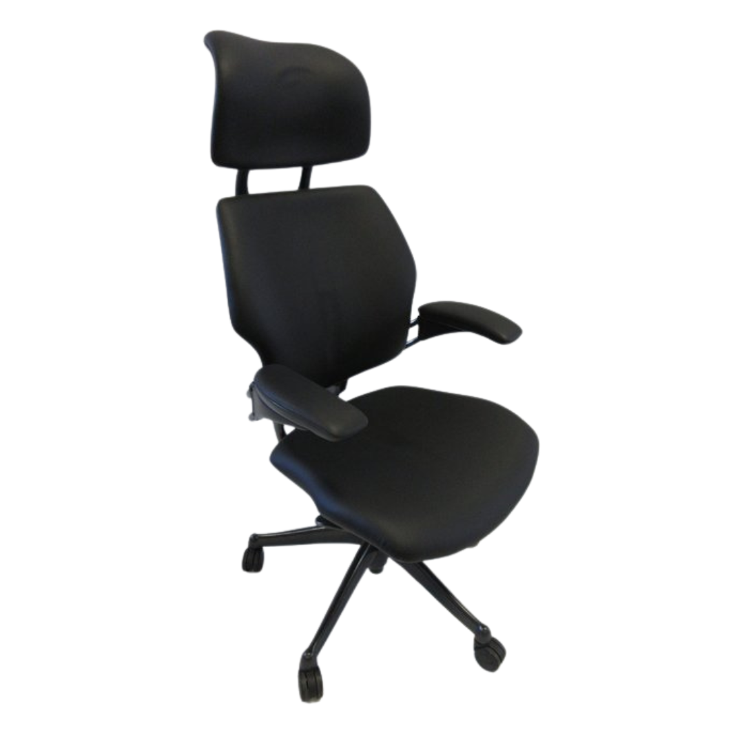 Humanscale Freedom Chair with Headrest in Eco-Leather - Bygone Icons