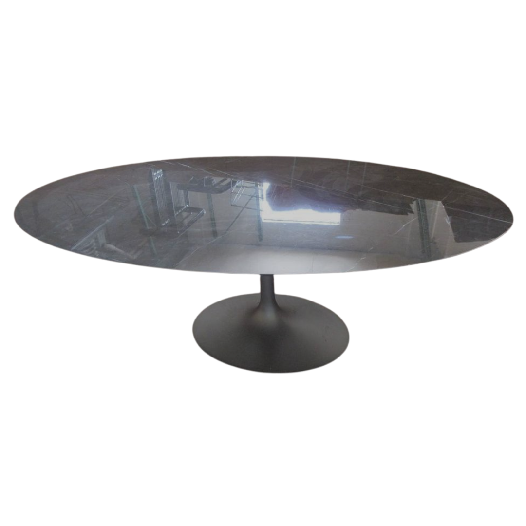 Knoll Saarinen Oval Marble Table, 78-in