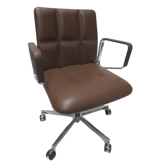 Walter Knoll Leadchair Executive Low Back Office Chair in Toffee  - Single (New)