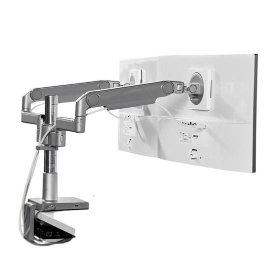 Humanscale M/Flex M2.1 Dual Monitor Arm Desk Mount