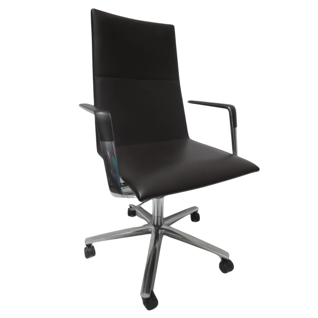 Davis Sola Highback Conference Chair in Brown