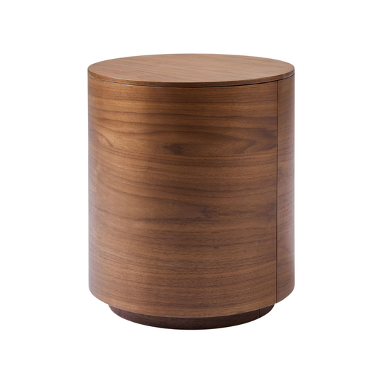 West Elm Volume Side Table in Walnut (New in Box)